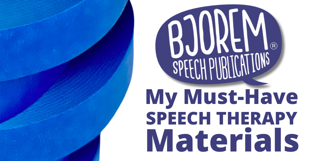 My Must-Have Speech Therapy Items!