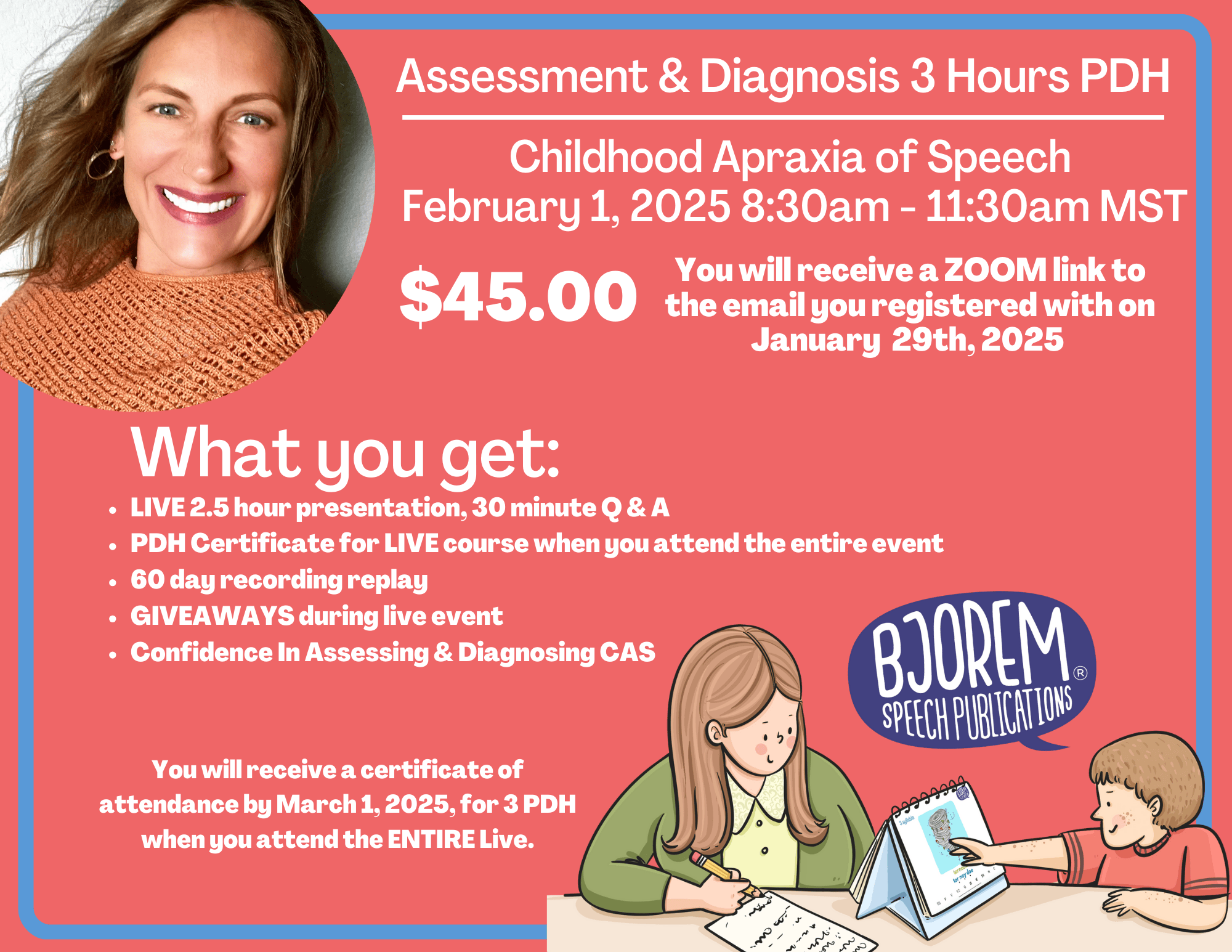 Childhood Apraxia of Speech Assessment & Diagnosis 3-hour PDH course