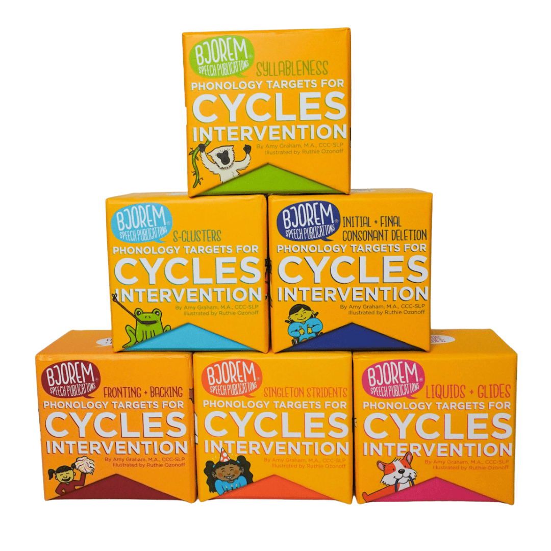 Six yellow boxes stacked, labeled Cycles Intervention.