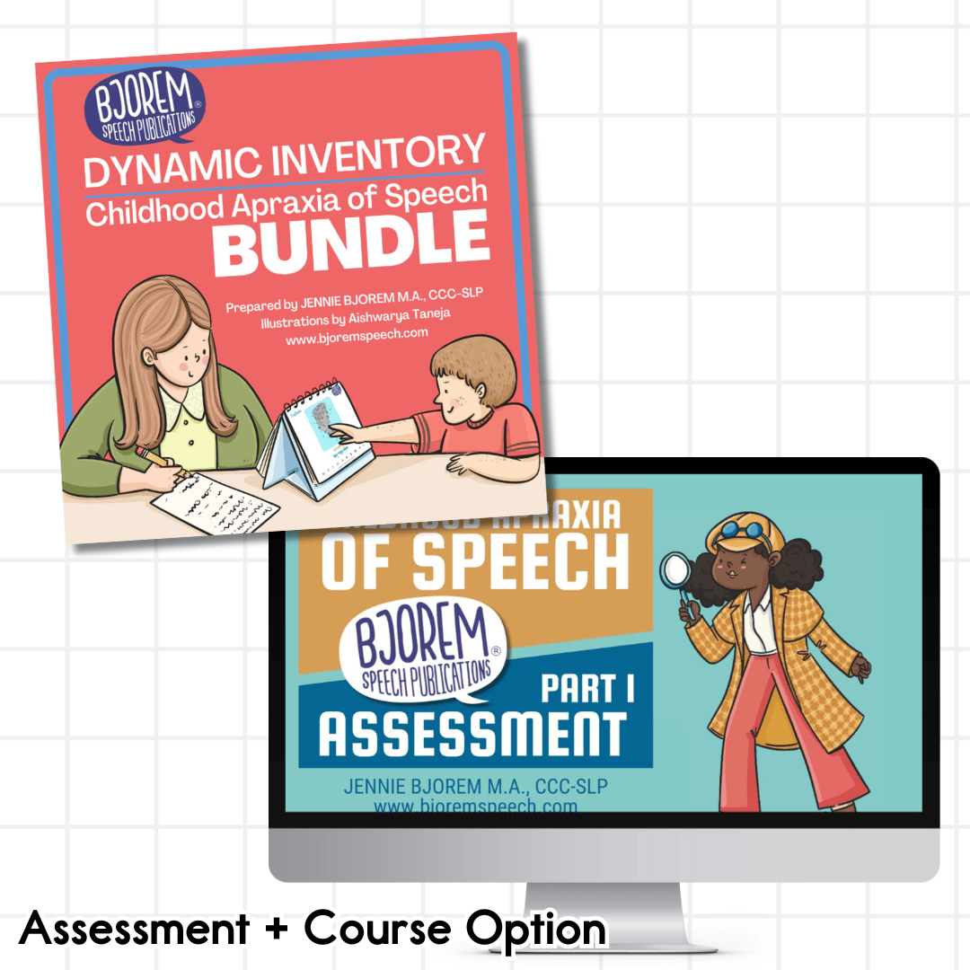Childhood Apraxia of Speech Bundle Assessment & Course Option