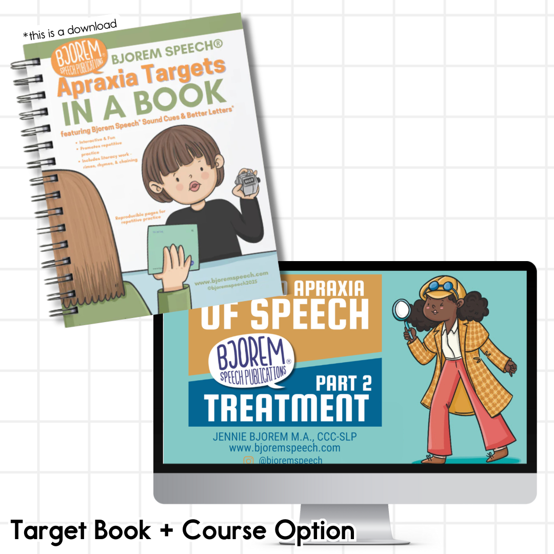 Childhood Apraxia of Speech: Bjorem Speech® Apraxia Targets in a Book DOWNLOAD
