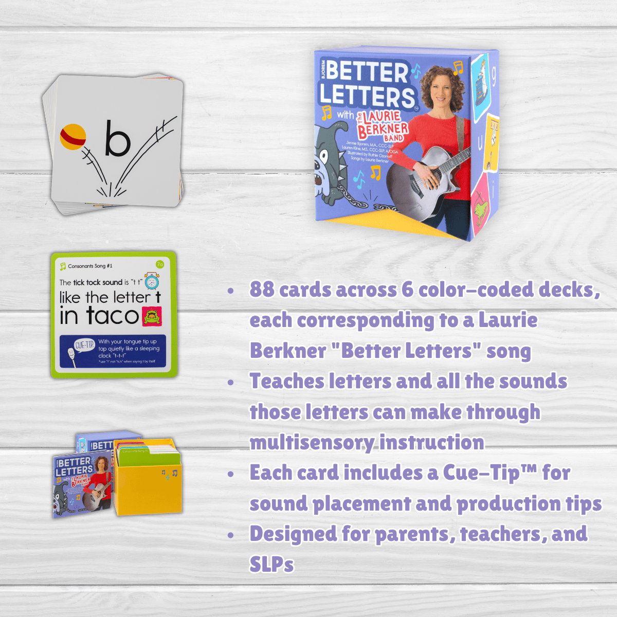 Bjorem Better Letters™ with The Laurie Berkner Band Card Deck
