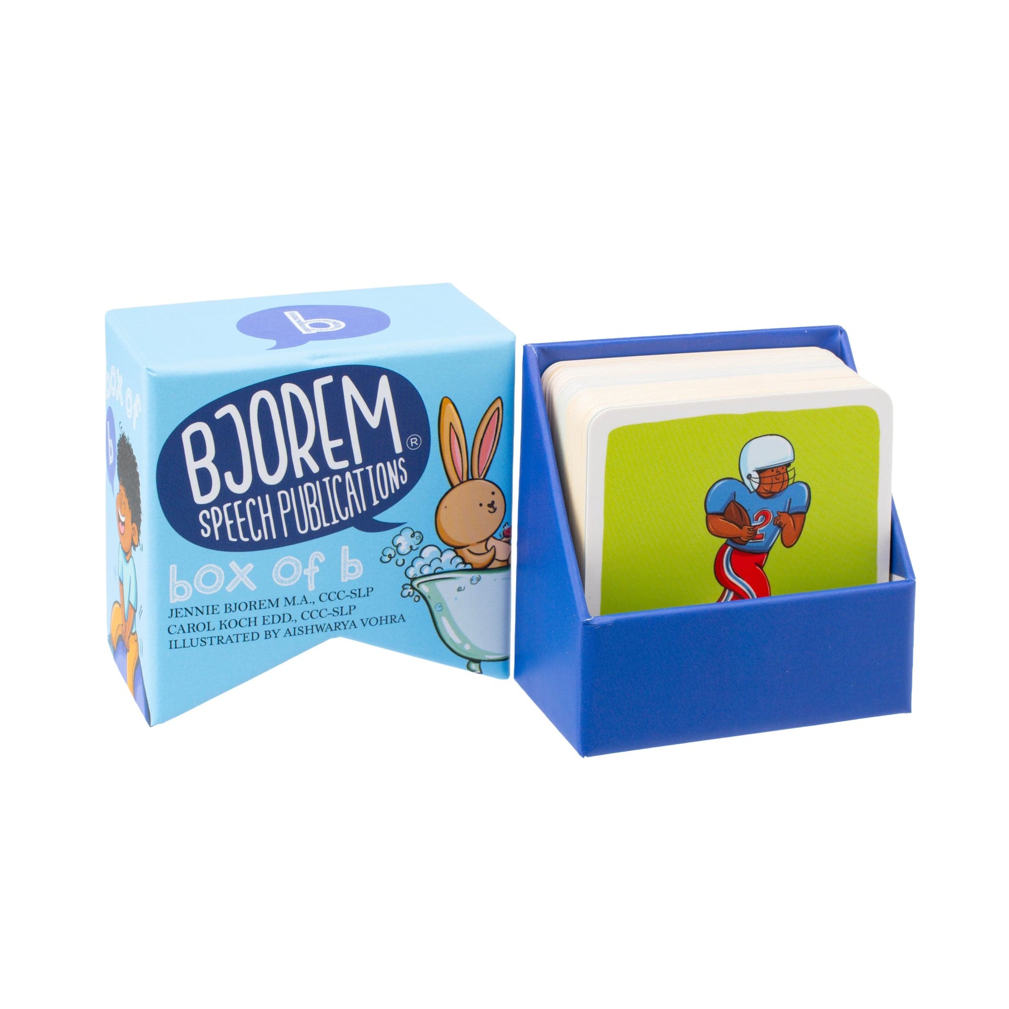 Bjorem Speech Publications Box of B flashcards - Football card