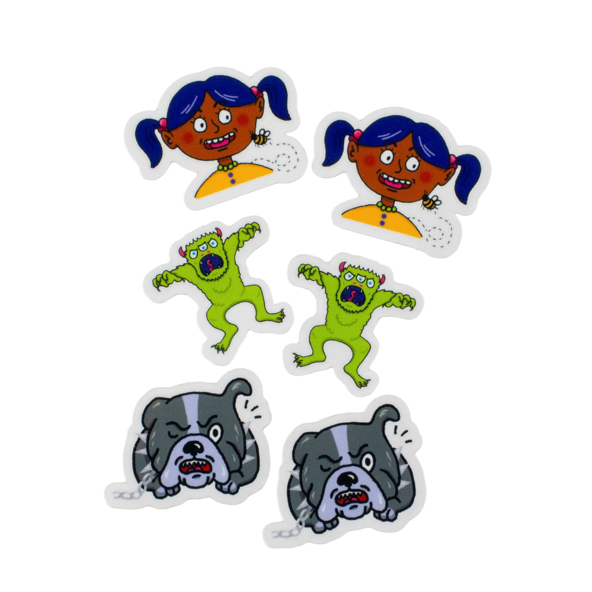 Bjorem Studio Session - Stickers of girls, monsters, & bulldog