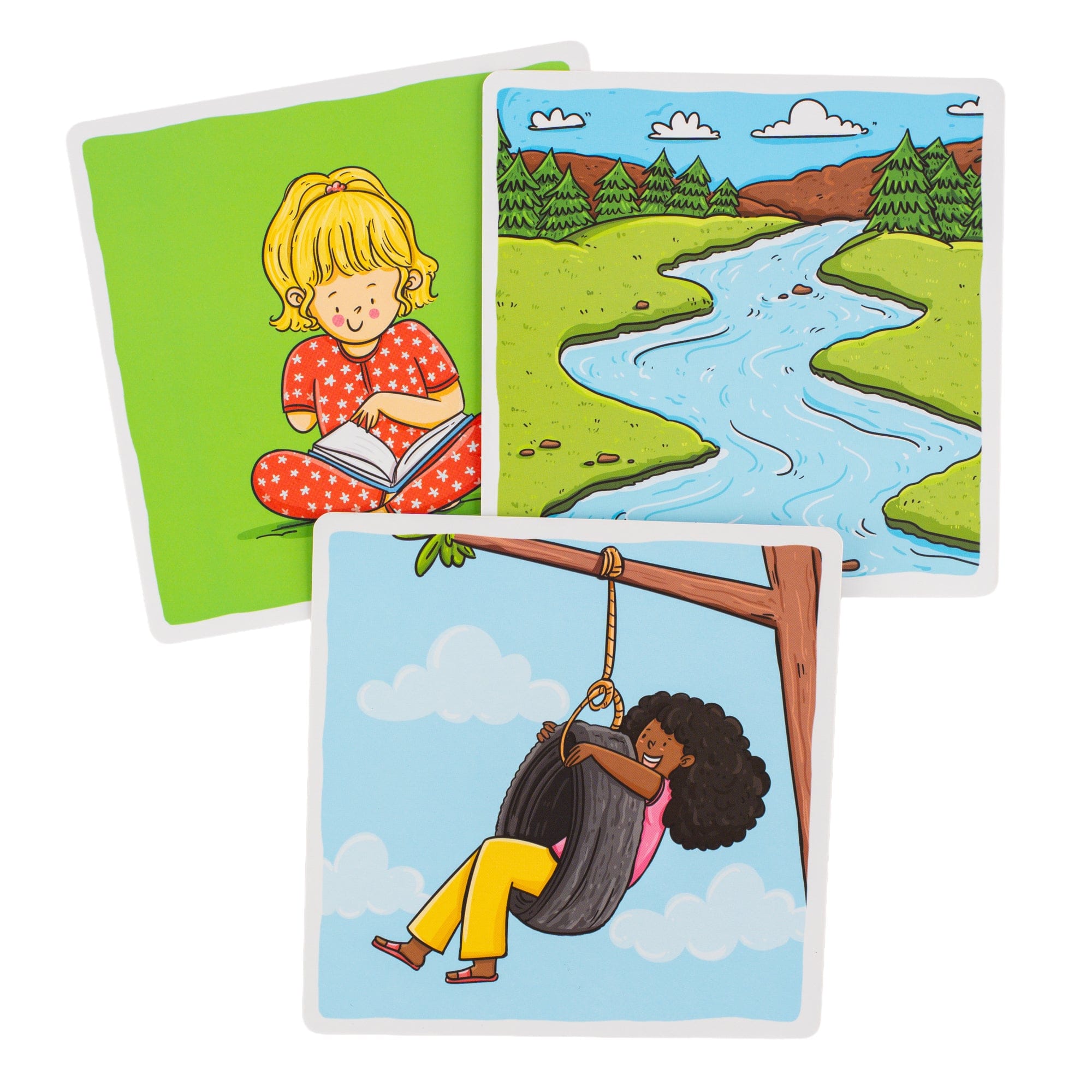 Children's outdoor activity flashcards
