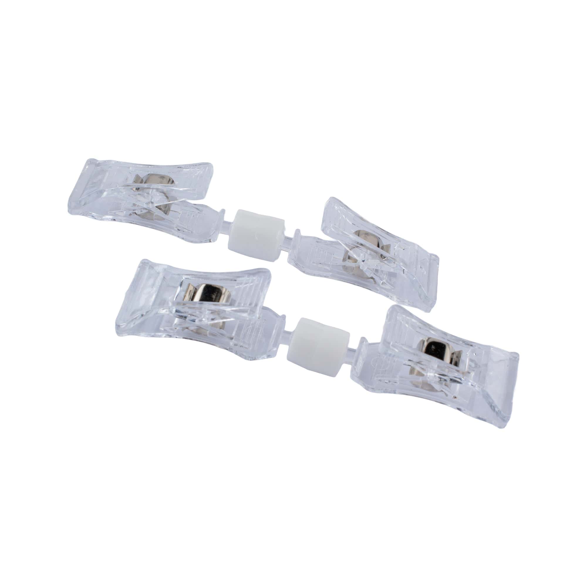 Clear plastic sewing clips