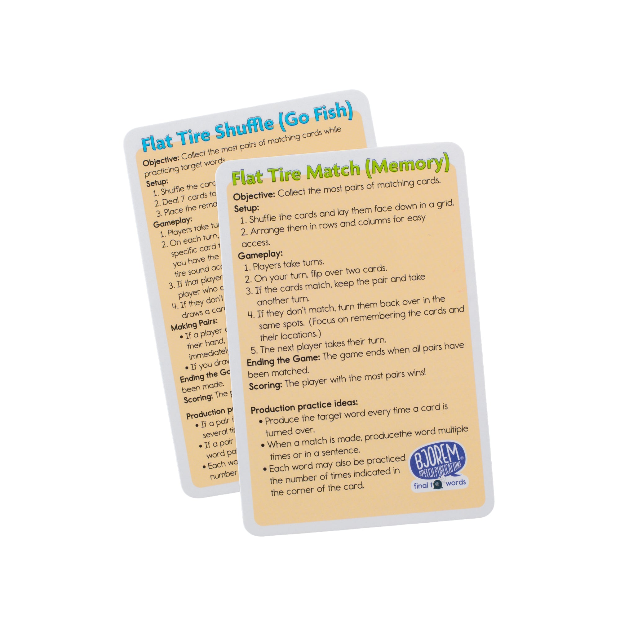 Lateral/Frontal Lisp Playing Cards