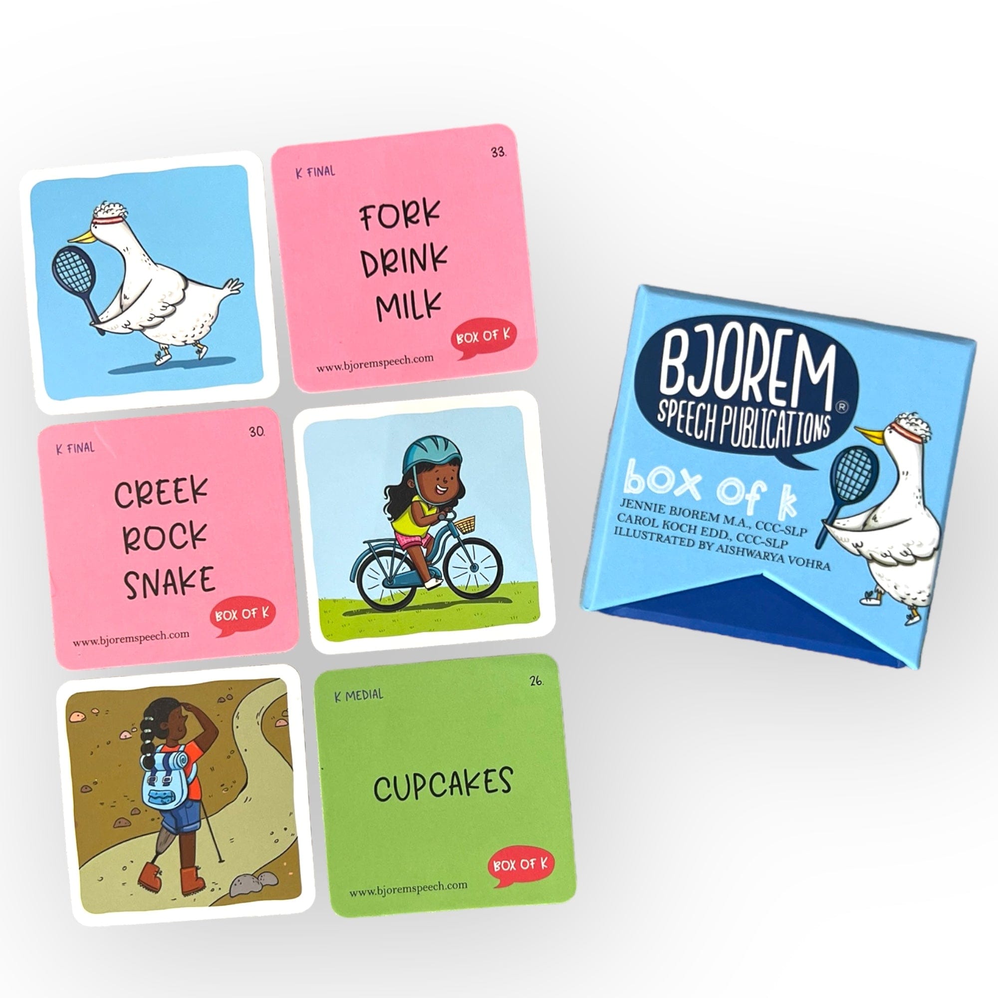 Bjorem Box of K speech cards with images