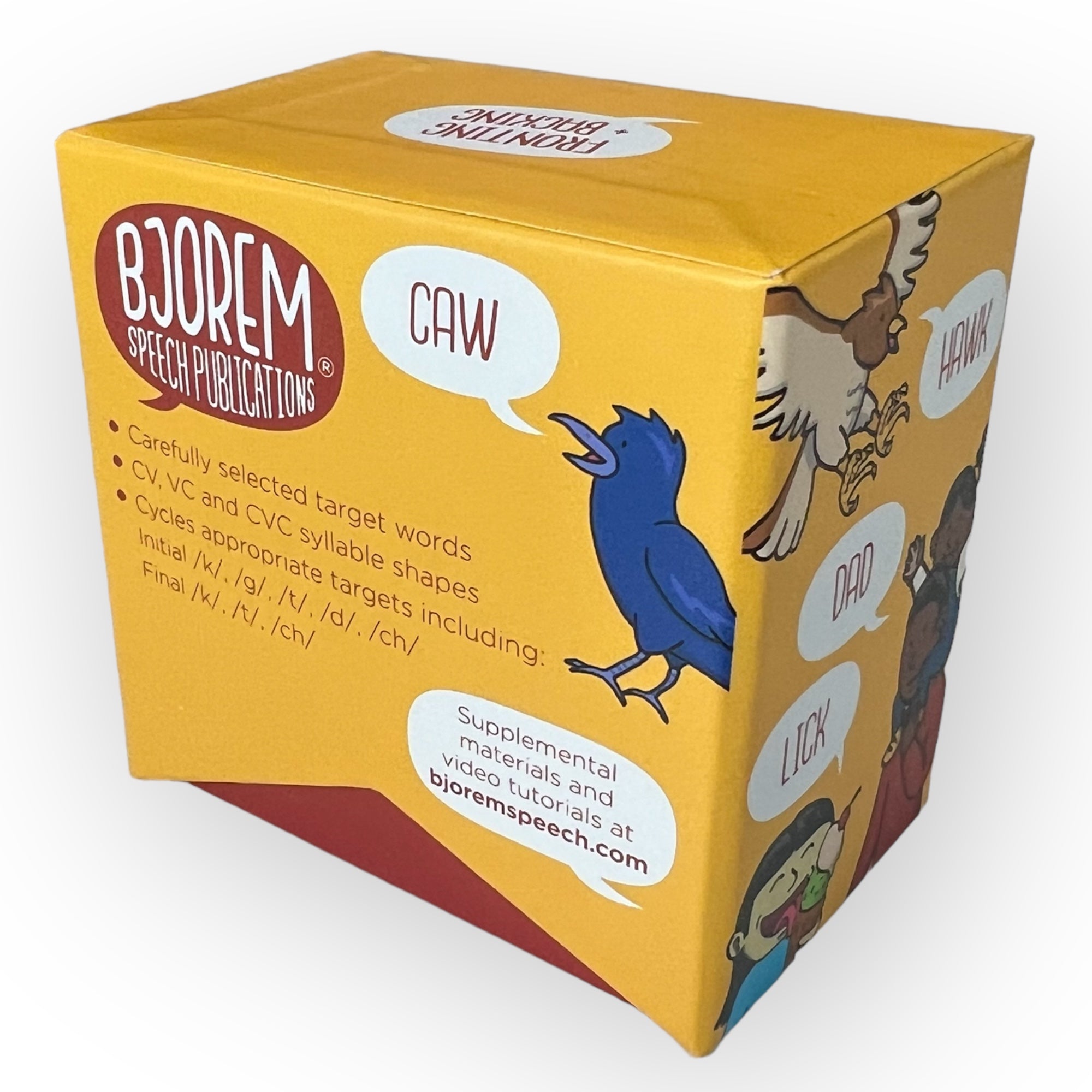 Bjorem Speech Publications box with bird illustrations