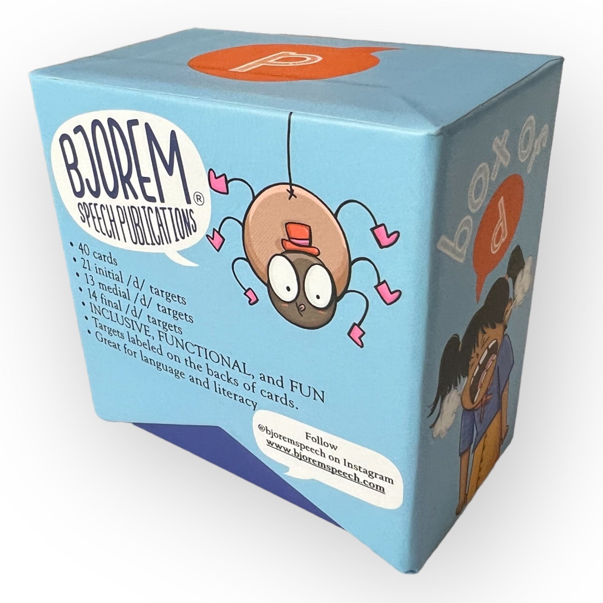 Bjorem Speech Publications Box of D card game, 2024-08-15