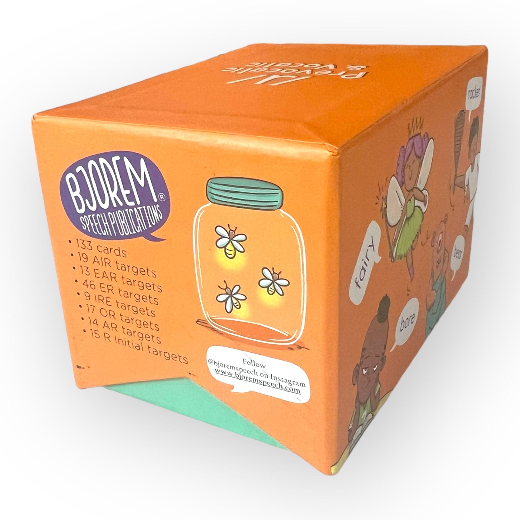 BJOREM speech publications box with fireflies and targets