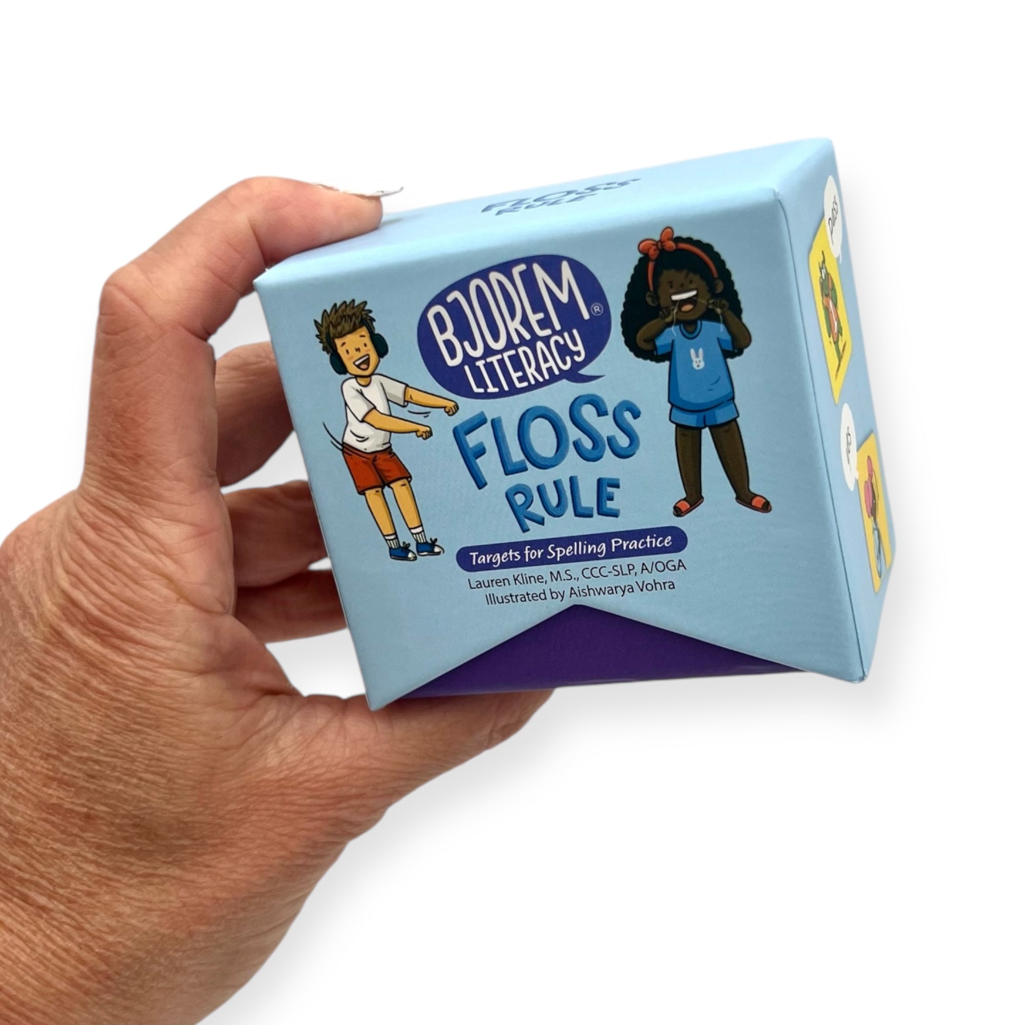 Bjorem Literacy Floss Rule spelling game
