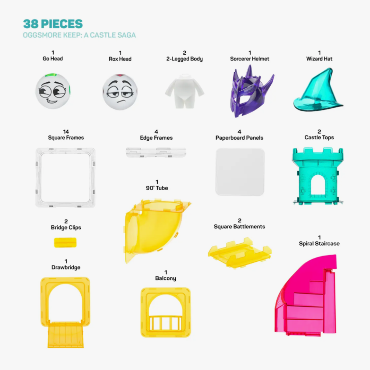 Squaregles Castle Building Set