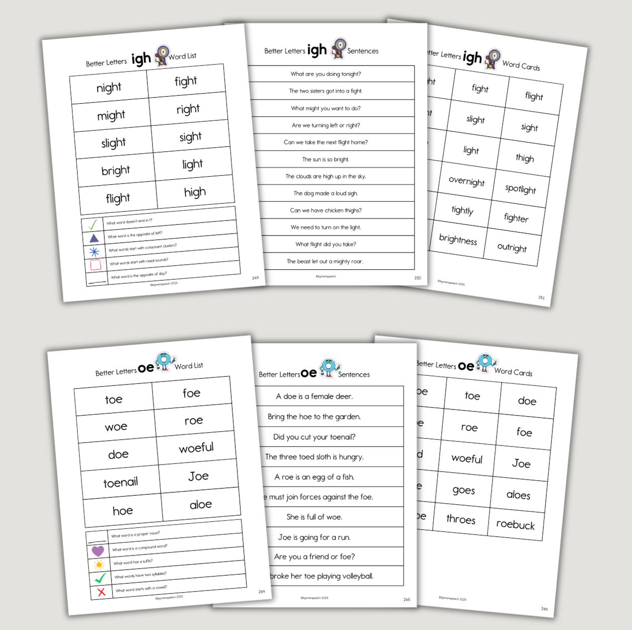 Better Letters Word Lists and Fluency Sentences in a Book