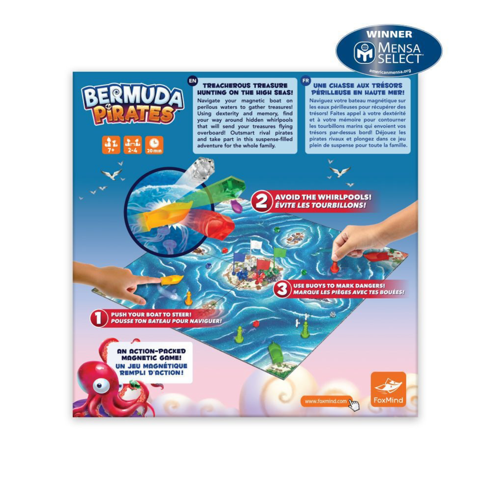 Bermuda Pirates board game screenshot featuring treasure hunting.