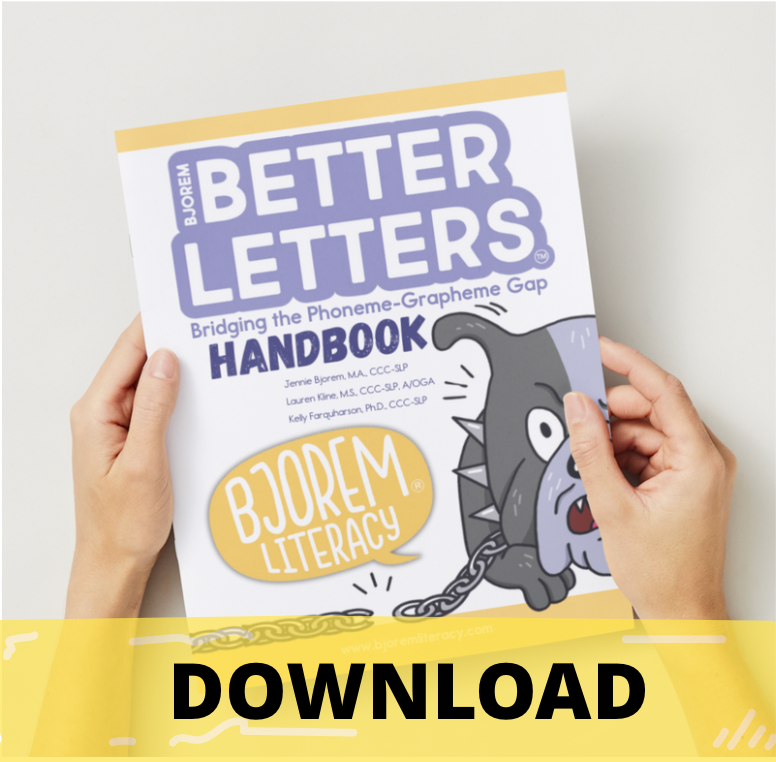 Bjorem Better Letters® Educator Edition Handbook - Download