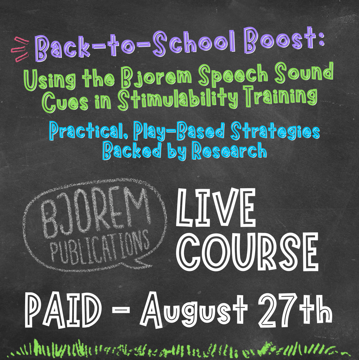 Back-to-School Boost: Stimulability Training 1 Hour Course