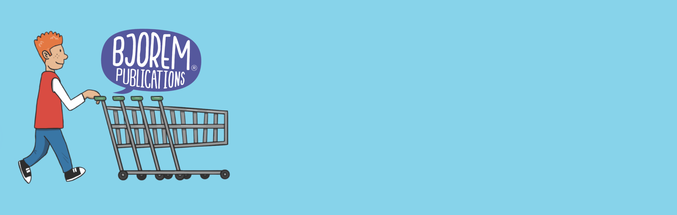 Bjoorem Publications illustration, screenshot from August 5th, 2025.