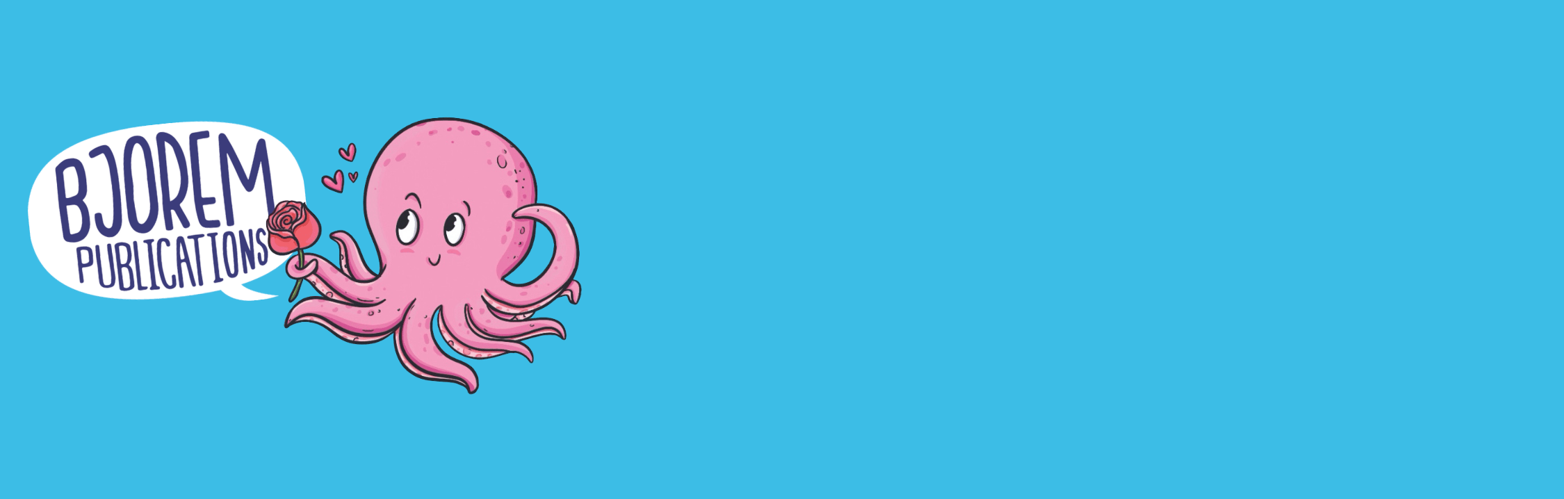 Bjorem Publications logo screenshot from August 5, 2025, showing an octopus.