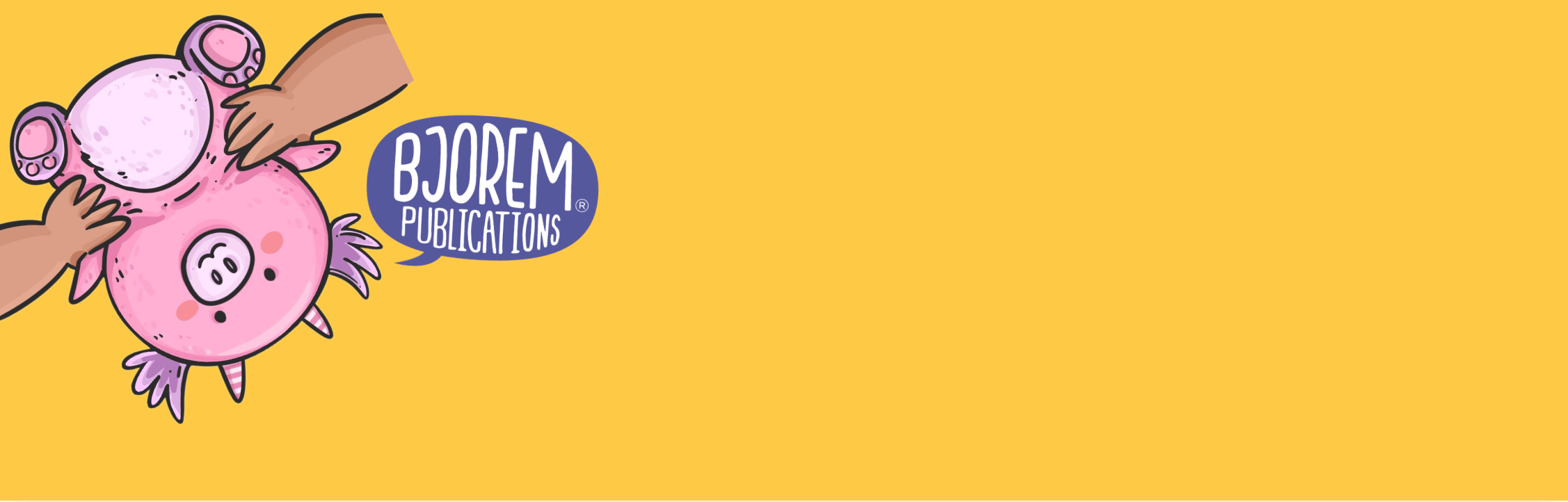 Bjorem Publications screenshot from August 5, 2025, illustration of character.