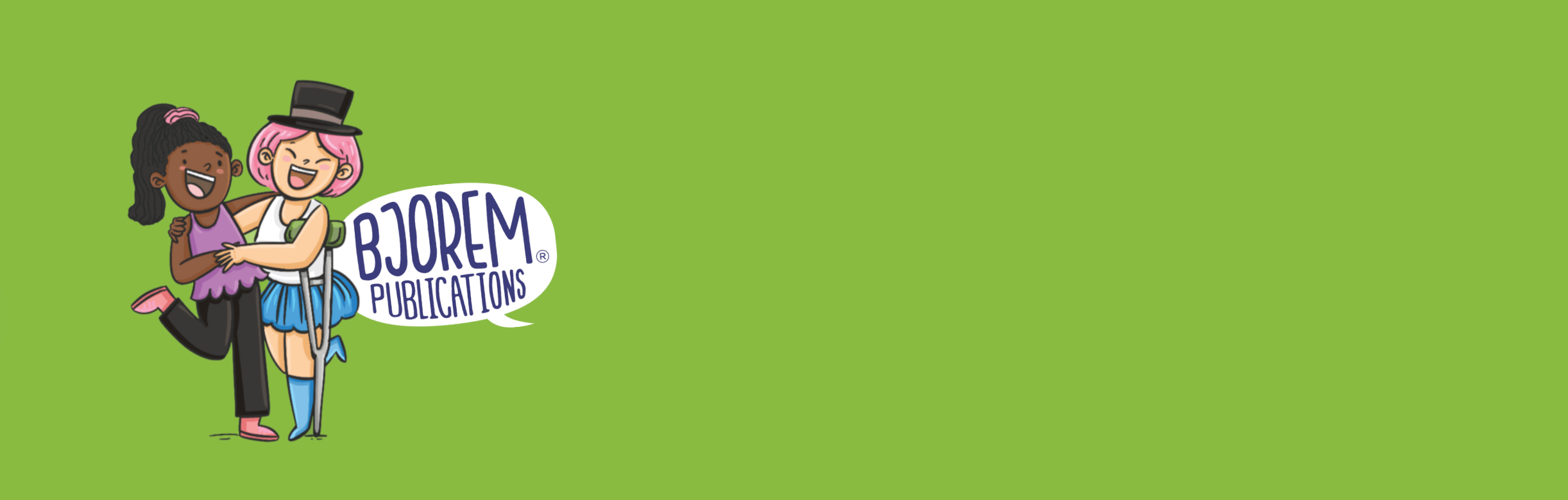 Screenshot of Bjorem Publications logo, taken August 14, 2025.