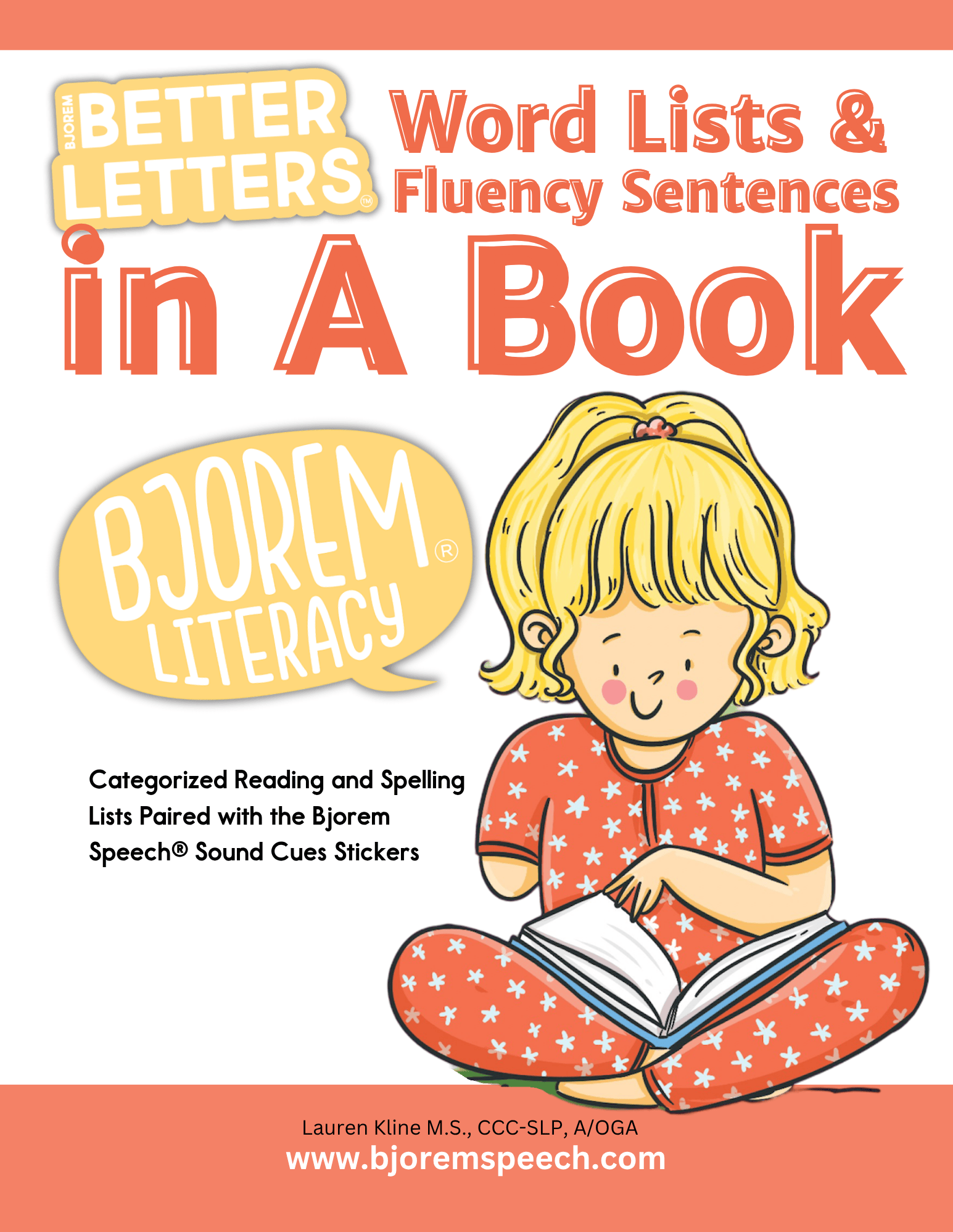 Better Letters Word Lists and Fluency Sentences in a Book Better Letters Word Lists and Fluency Sentences in a Book Best Speech Language Therapy Tools
