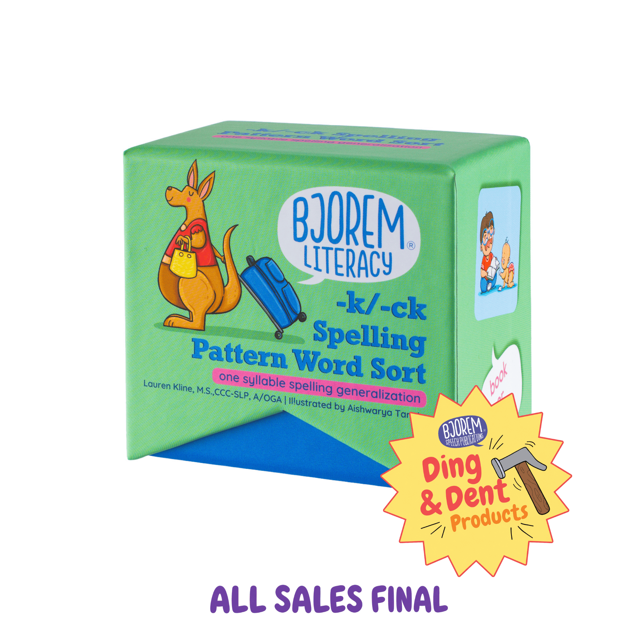 DING AND DENT: -k/-ck Spelling Pattern Word Sort ck Spelling Pattern Word Sort for Dyslexia Intervention Best Speech Language Therapy Tools