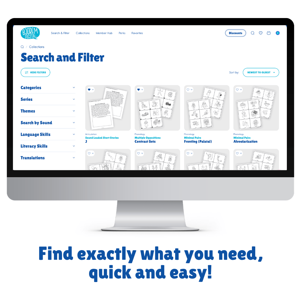 Bjorem Digital | Digital Downloads Library Membership Bjorem Speech Digital Downloads Library - Annual Subscription ACCESS a Best Speech Language Therapy Tools