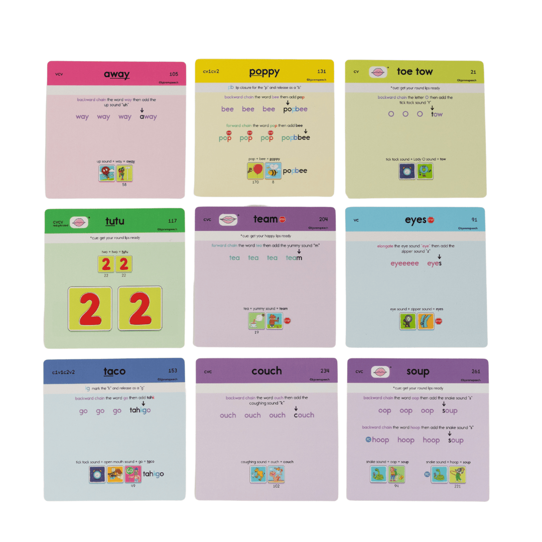 Bjorem® Grab and Grow: Childhood Apraxia Targets for Early Syllable Shapes Grab and Grow: Childhood Apraxia Targets for Early Syllable Shapes Best Speech Language Therapy Tools
