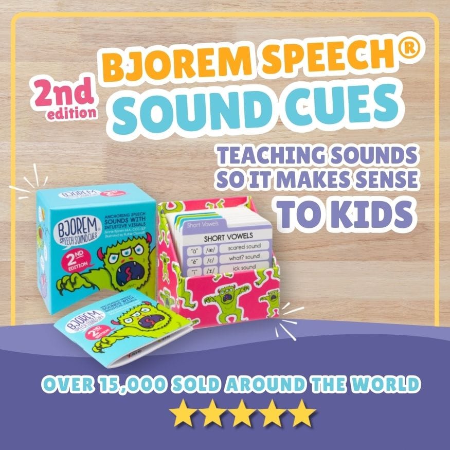 Bjorem Speech Sound Cues® - 2nd Edition Improve Speech with Bjorem Speech Sound Cue Cards Best Speech Language Therapy Tools