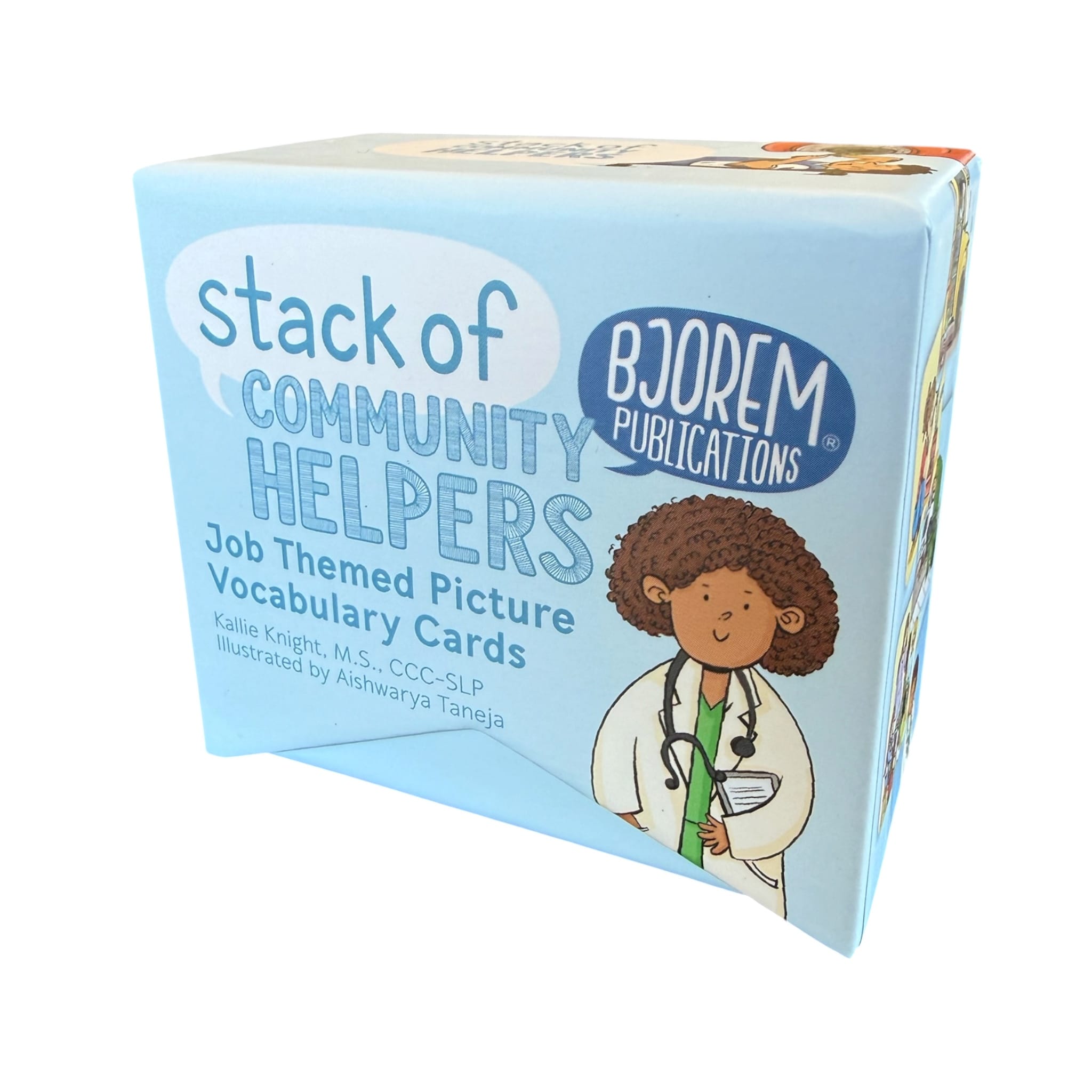 Bjorem® Stack of Community Helpers: Job Themed Picture Vocabulary Cards Bjorem® Stack of Community Helpers: Job Themed Picture Vocabulary Cards Best Speech Language Therapy Tools