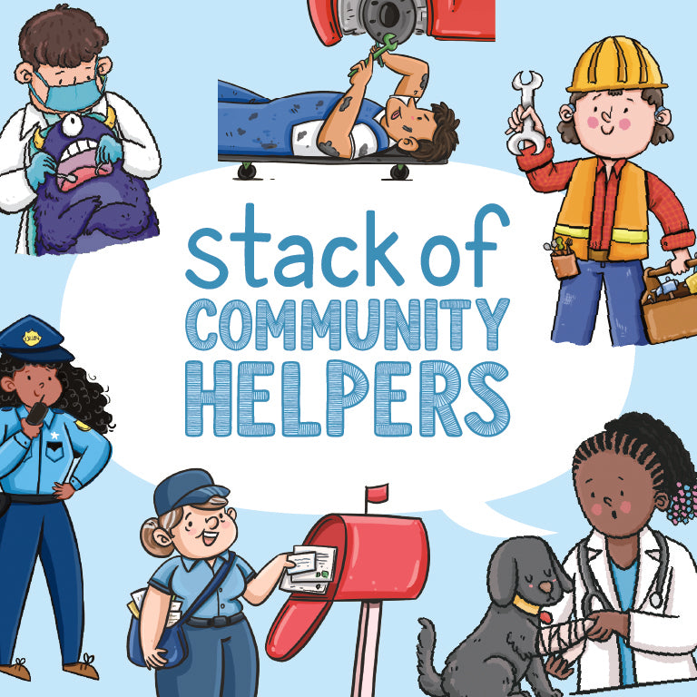 Bjorem® Stack of Community Helpers: Job Themed Picture Vocabulary Cards Bjorem® Stack of Community Helpers: Job Themed Picture Vocabulary Cards Best Speech Language Therapy Tools