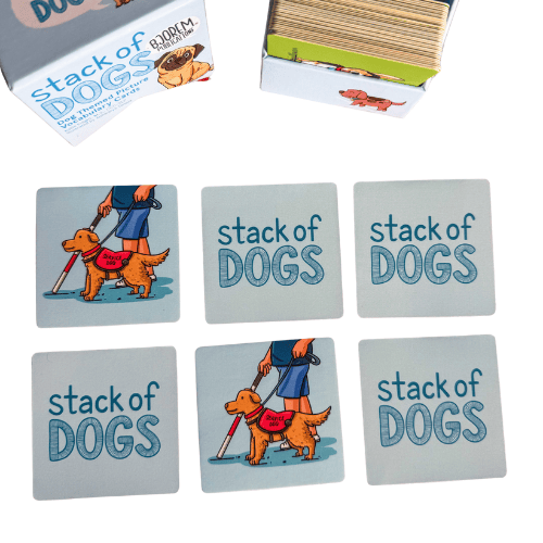 Bjorem® Stack of Dogs: Dog Themed Picture Vocabulary Cards Bjorem® Stack of Dogs: Dog Themed Picture Vocabulary Cards Best Speech Language Therapy Tools