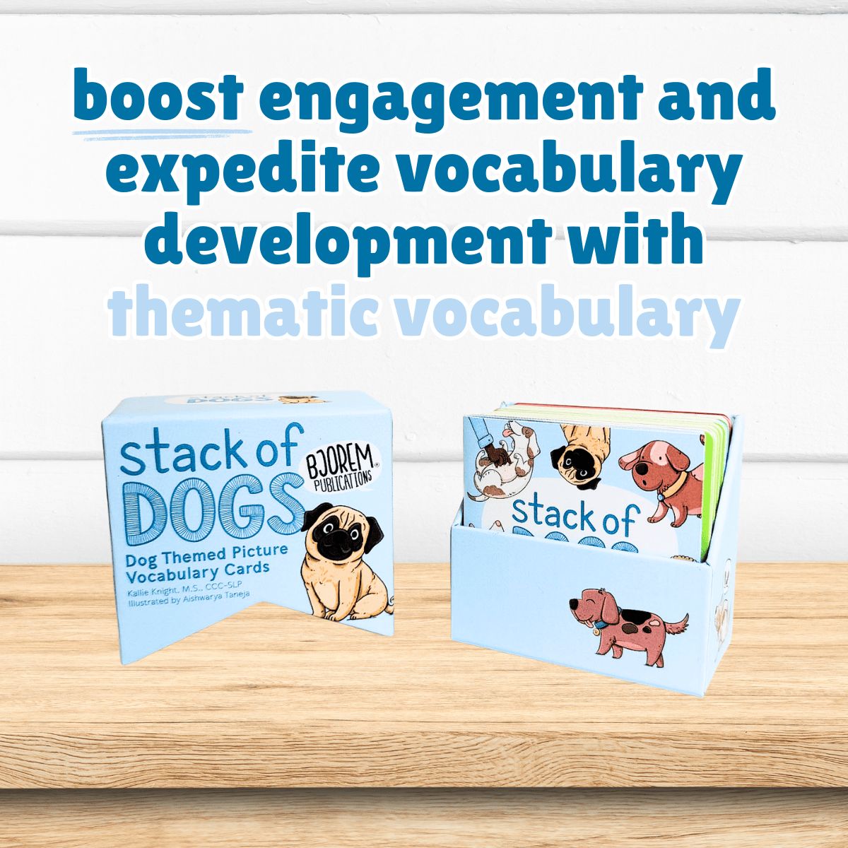 Bjorem® Stack of Dogs: Dog Themed Picture Vocabulary Cards Bjorem® Stack of Dogs: Dog Themed Picture Vocabulary Cards Best Speech Language Therapy Tools