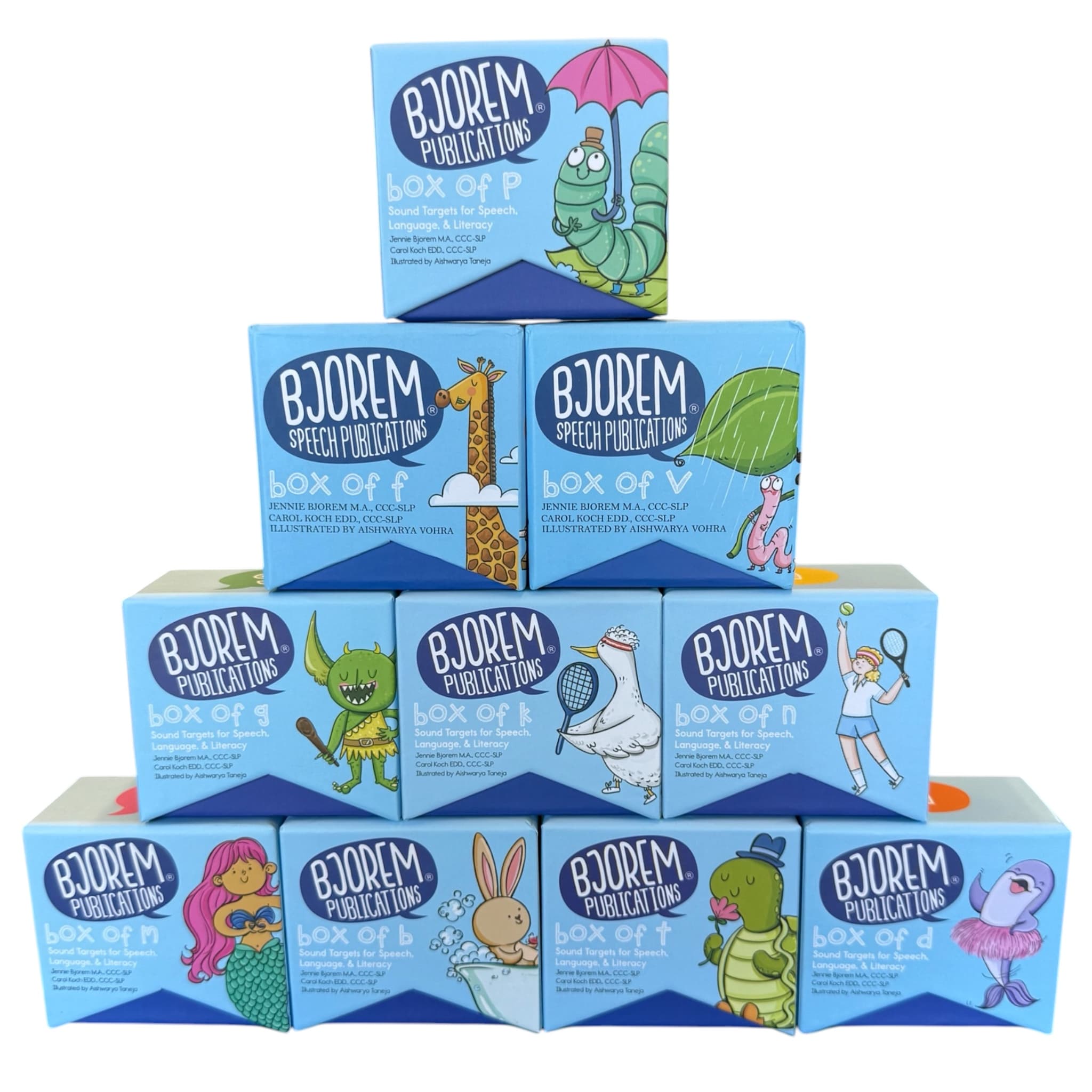 Box of Bundle P B M T D N K G F V Box Bundle for Language Development and Reinforcement Best Speech Language Therapy Tools