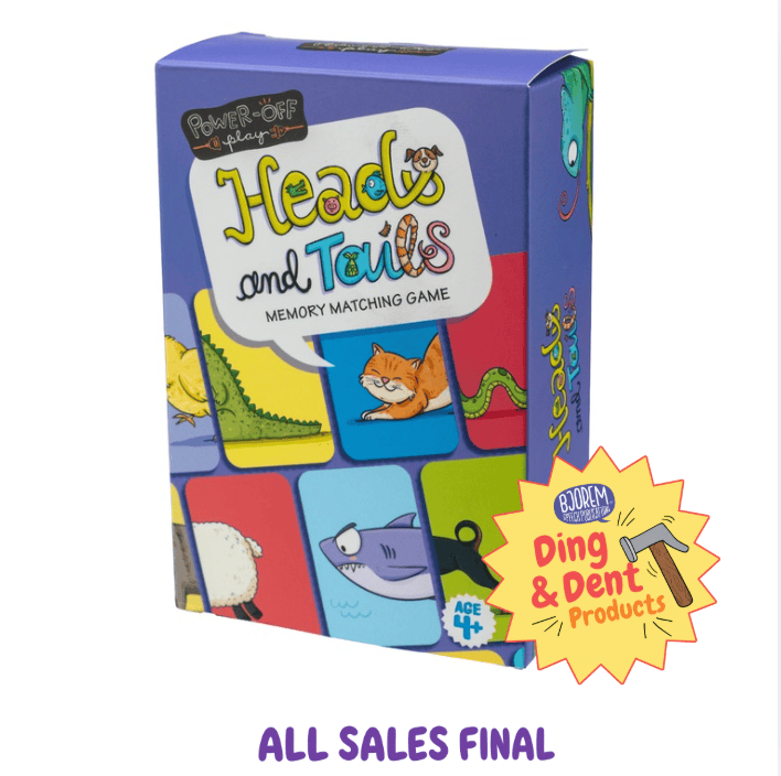 DING AND DENT: Power Off Play™: Heads and Tails Memory Card Game DING AND DENT: Power Off Play™: Heads and Tails Memory Card Game Best Speech Language Therapy Tools