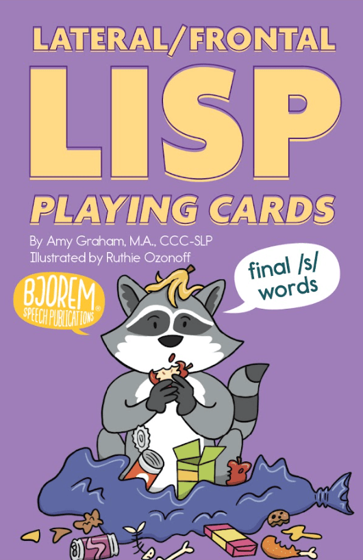 Lateral/Frontal Lisp Playing Cards — Final /s/ Words Lateral/Frontal Lisp Playing Cards — Final /s/ Words Best Speech Language Therapy Tools