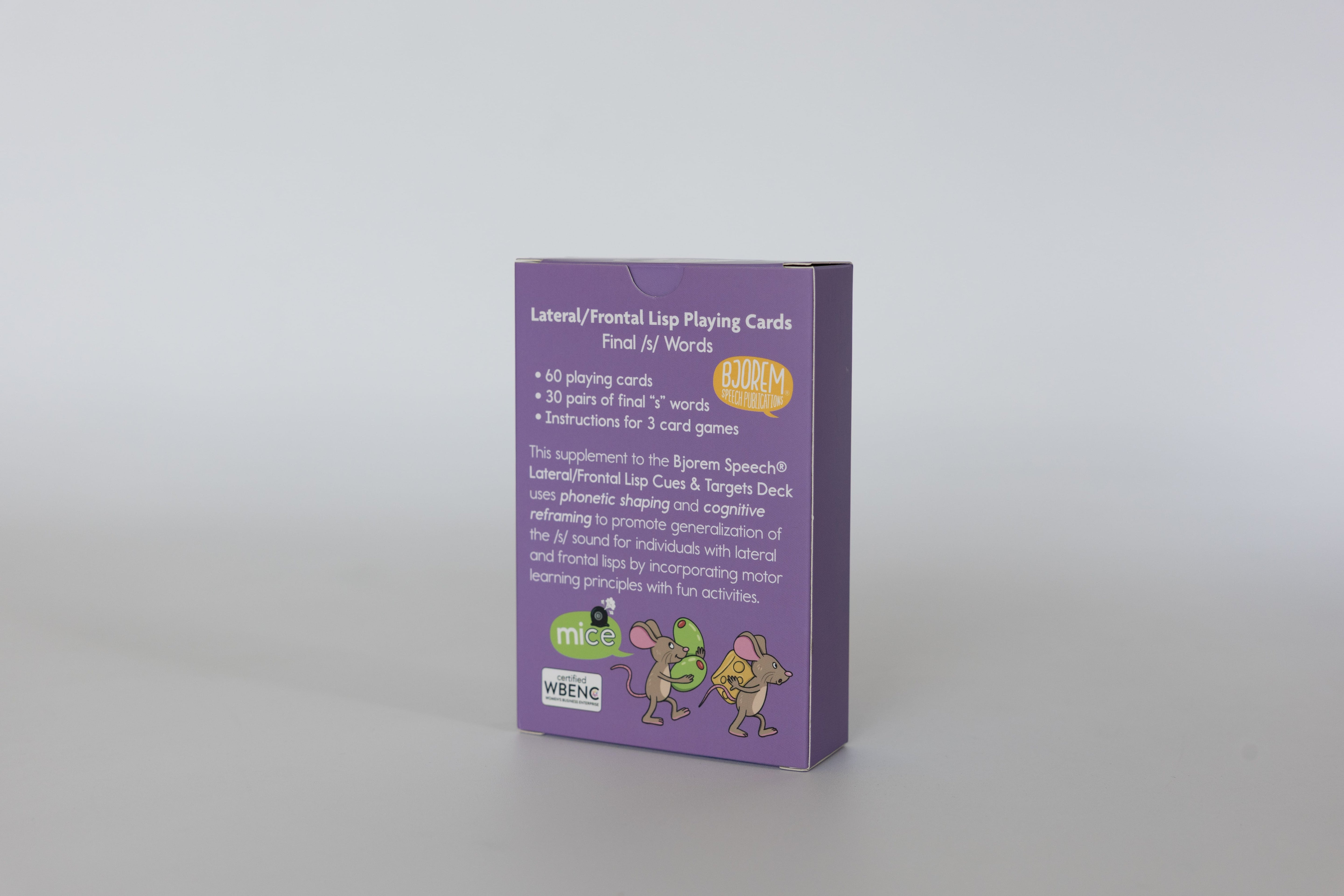Lateral/Frontal Lisp Playing Cards — Final /s/ Words Lateral/Frontal Lisp Playing Cards — Final /s/ Words Best Speech Language Therapy Tools