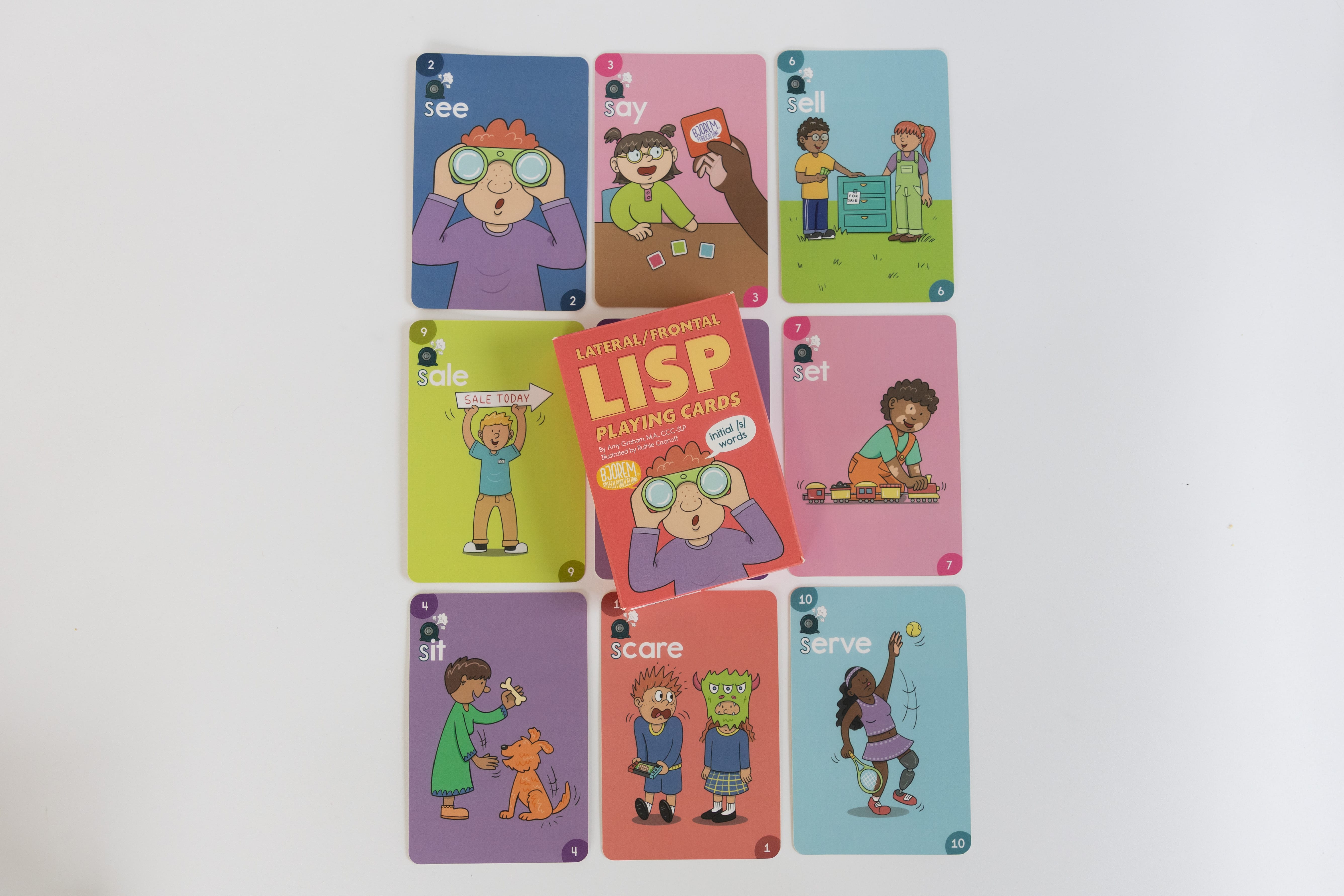 Lateral/Frontal Lisp Playing Cards - Initial /s/ Playing Cards Lateral/Frontal Lisp Playing Cards - Initial /s/ Playing Cards Best Speech Language Therapy Tools