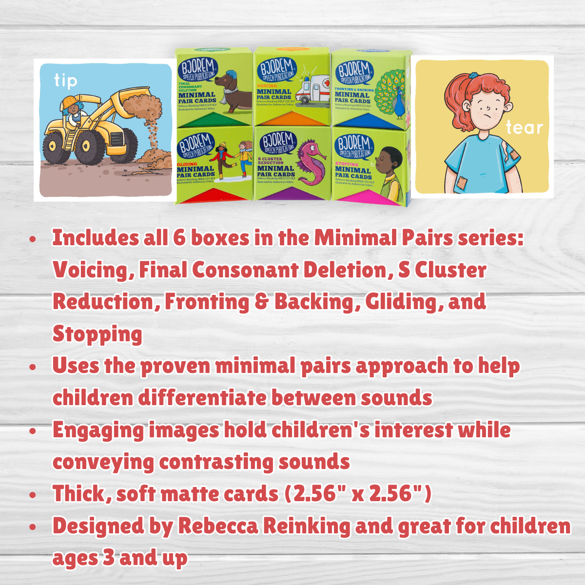 Minimal Pairs Bundle - 6 Box Set Minimal Pairs Bundle - 6 Box Set for Phonological Errors Best Speech Language Therapy Tools