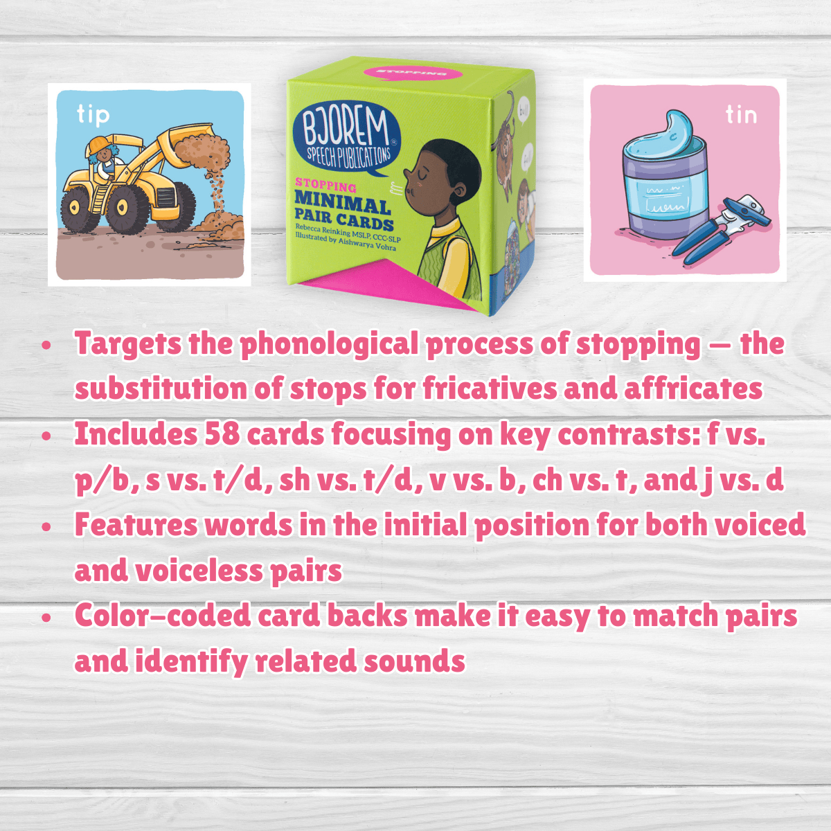 Minimal Pairs: Stopping Stopping Minimal Pairs Treatment Set for Speech Therapy Best Speech Language Therapy Tools