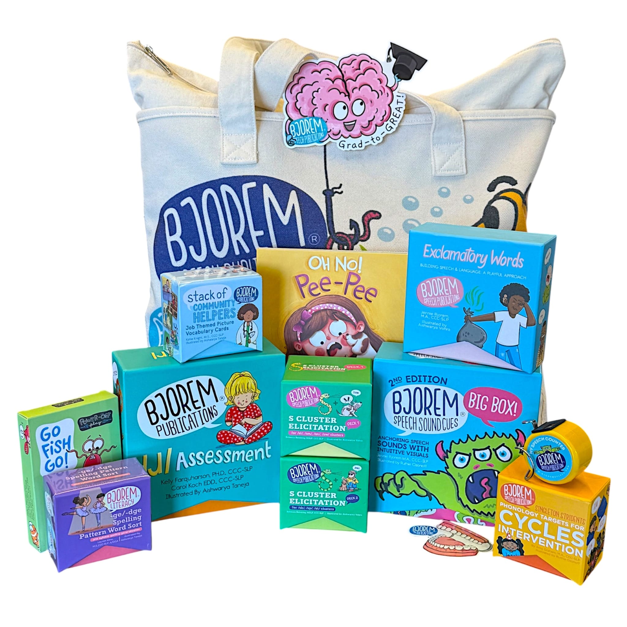 Grad-to-Great SLP Bjorem Speech Sample Kit SLP Kit: Grad-to-Great Bjorem Speech Starter Tools Best Speech Language Therapy Tools