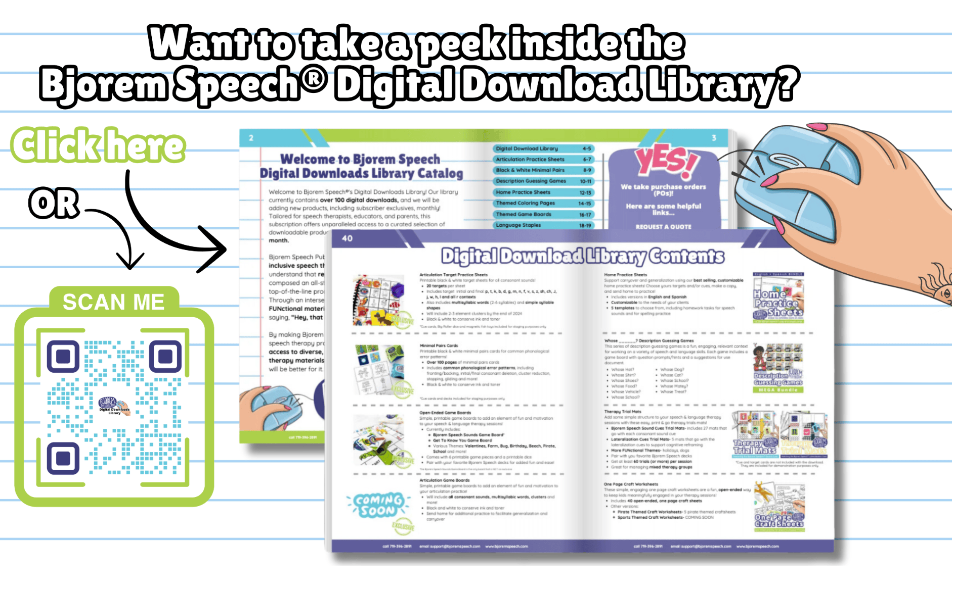 Bjorem Speech Digital Downloads Library - Annual Subscription ACCESS at www.BjoremU.com Bjorem Speech Digital Downloads Library - Annual Subscription ACCESS a Best Speech Language Therapy Tools