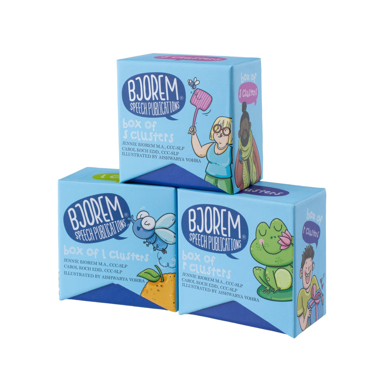 Box of S, R and L Clusters bundle sound cue cards
