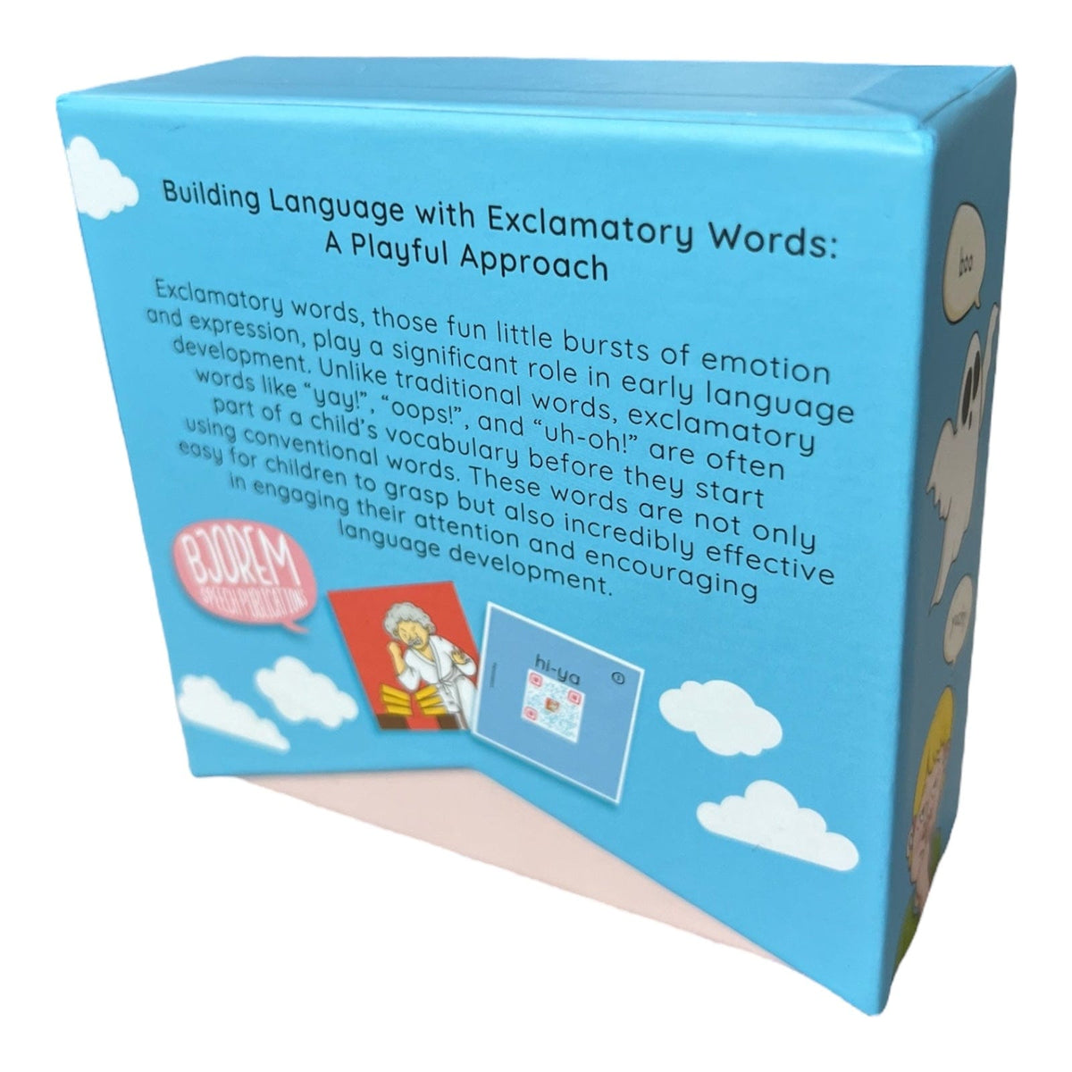 Back of the Exclamatory Words box at an angle