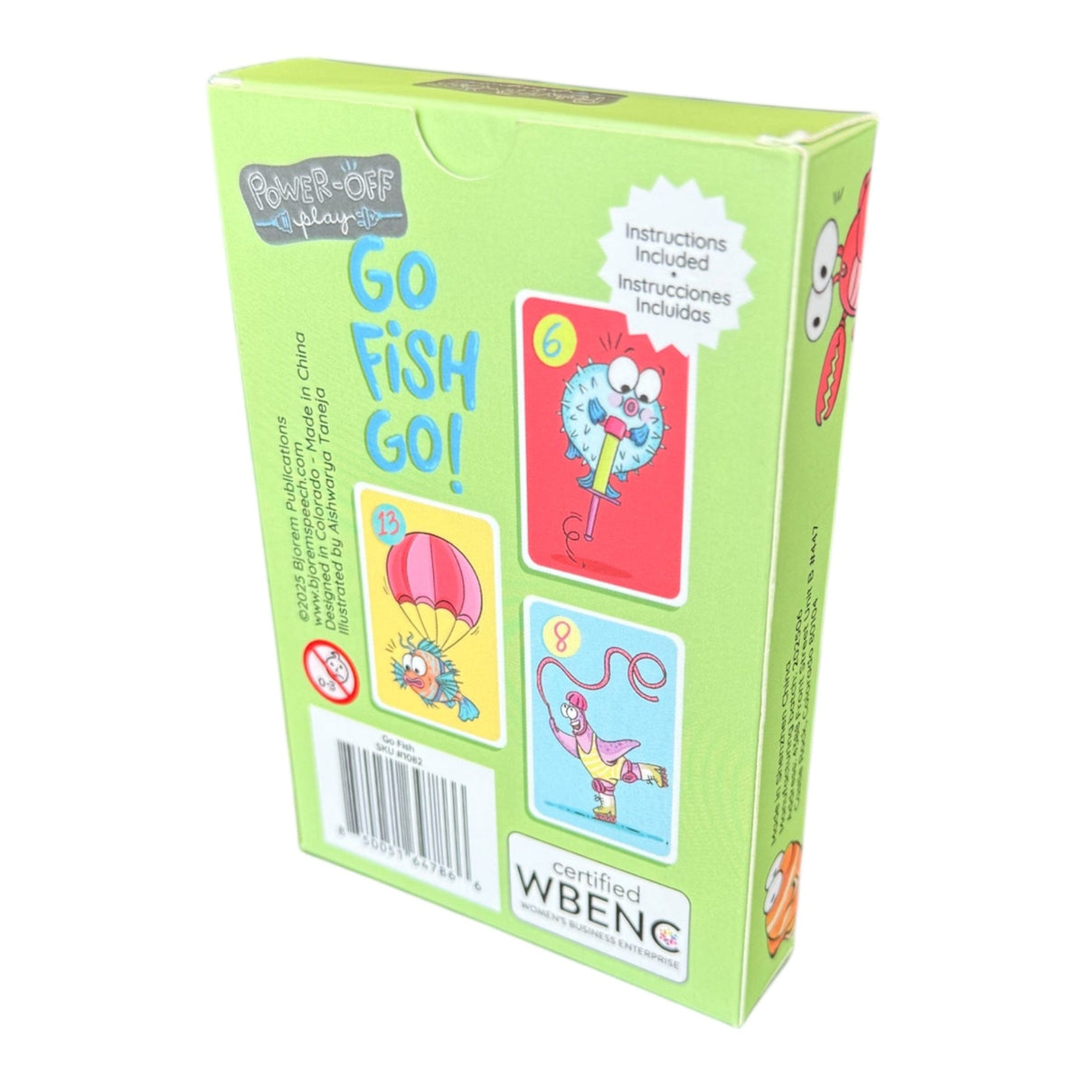 Back of the Go Fish Go box