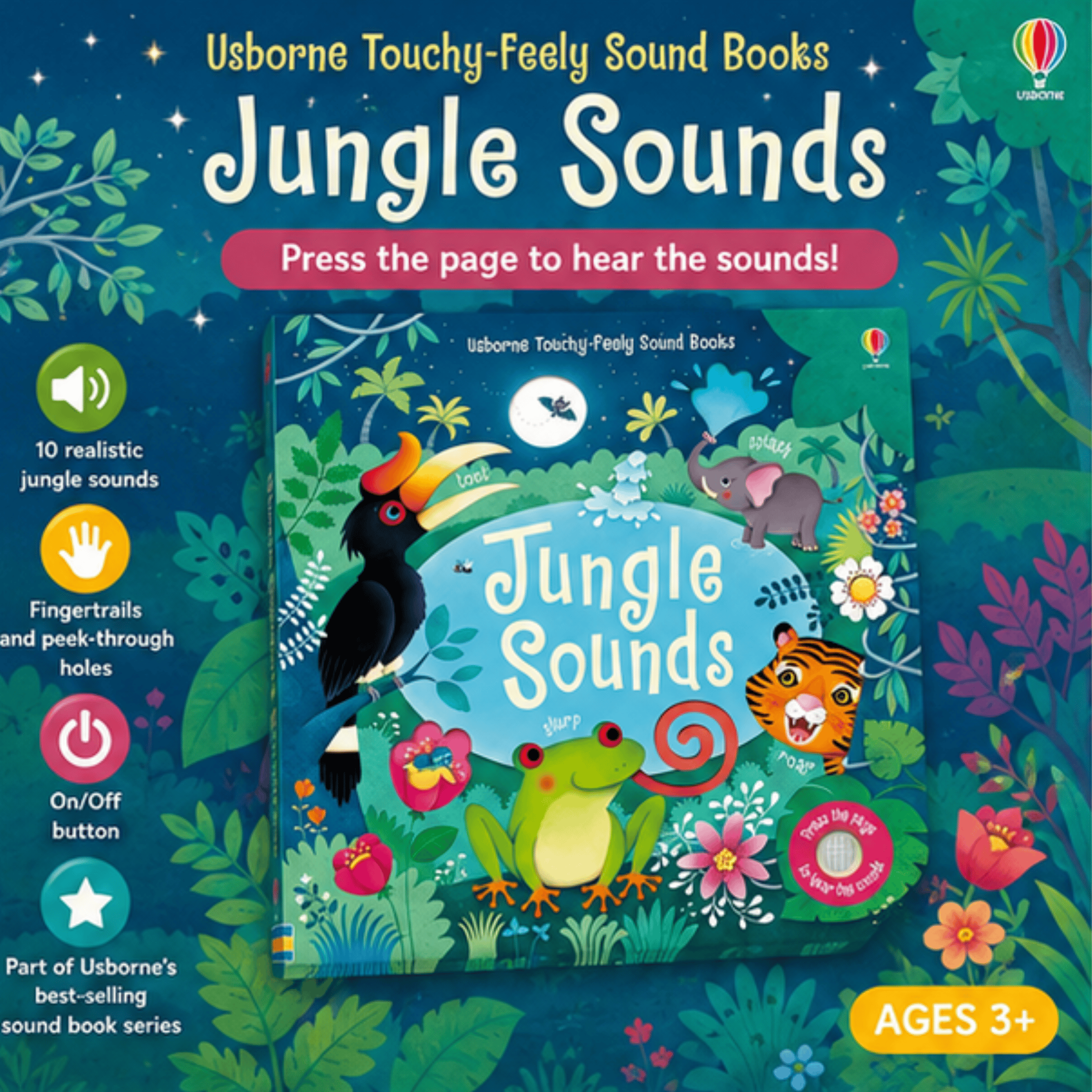 Jungle Sounds: Interactive Animal Sound Book Jungle Sounds: Interactive Animal Sound Book Best Speech Language Therapy Tools