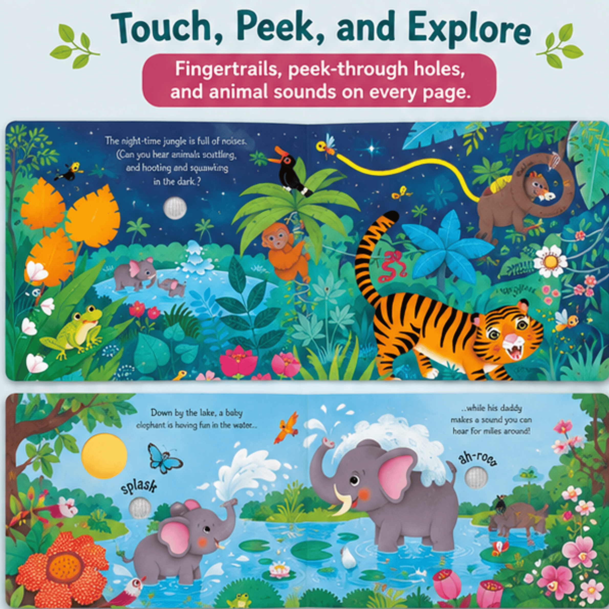 Jungle Sounds: Interactive Animal Sound Book Jungle Sounds: Interactive Animal Sound Book Best Speech Language Therapy Tools