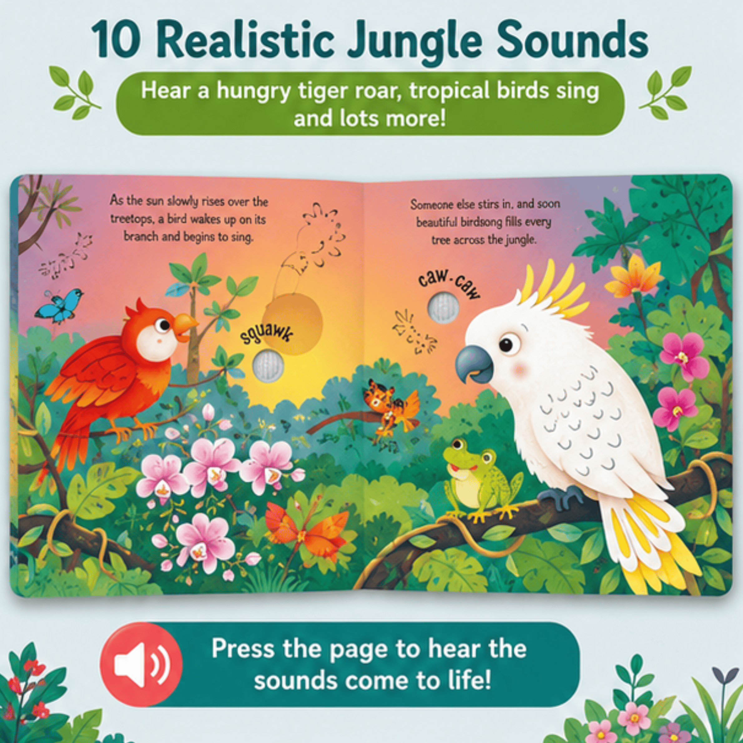Jungle Sounds: Interactive Animal Sound Book Jungle Sounds: Interactive Animal Sound Book Best Speech Language Therapy Tools