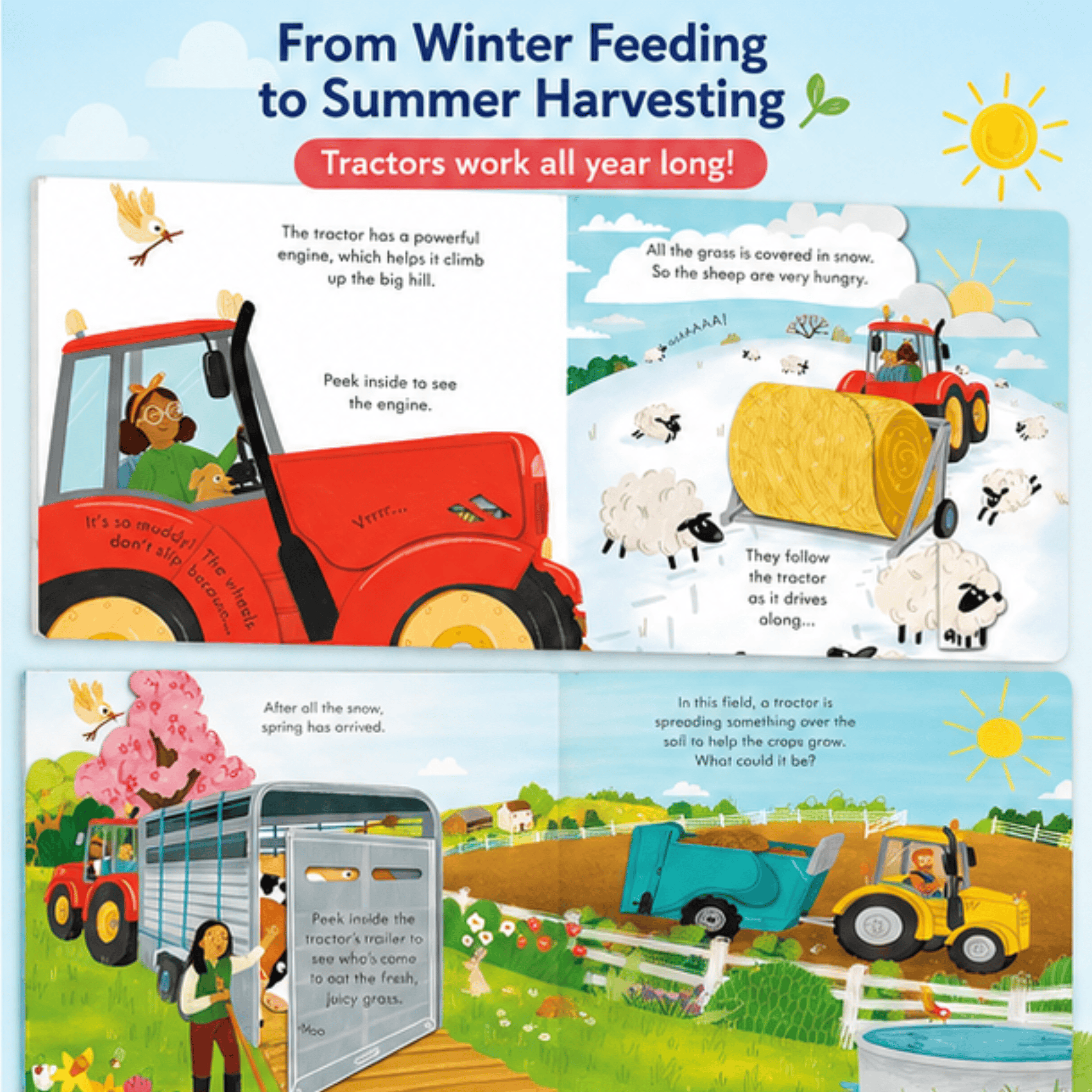 Peek Inside How a Tractor Works : Lift-a Flap Peek Inside How a Tractor Works : Lift-a Flap Best Speech Language Therapy Tools